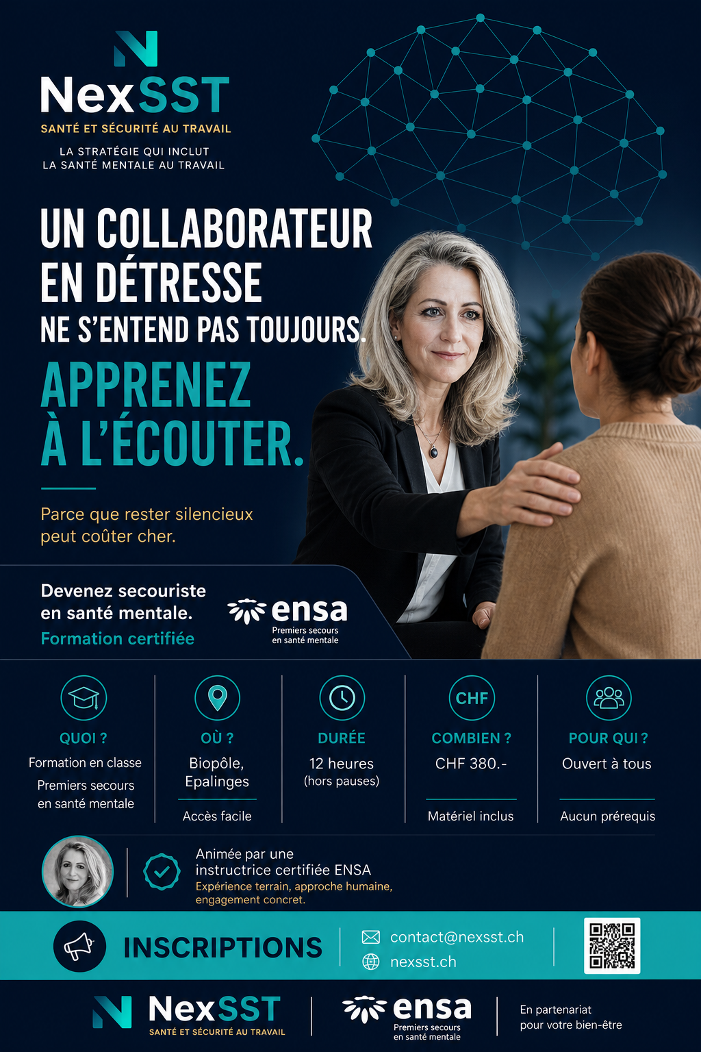 Formation ENSA - Premiers secours en sant\u00e9 mentale